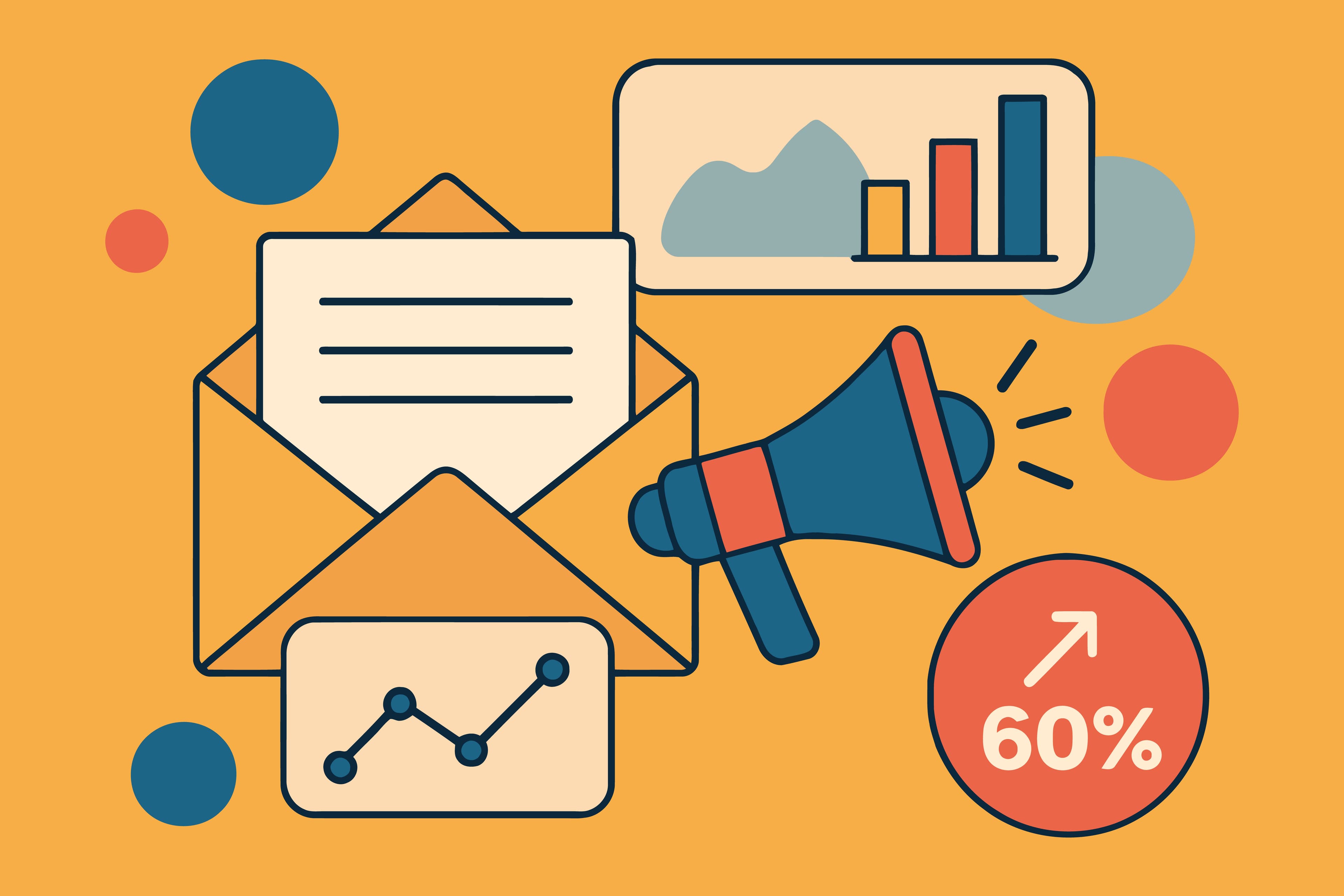 Illustration showing cleaner campaign coordination and marketing insight